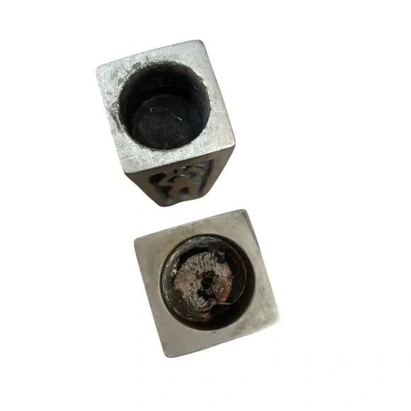 Judaic / Shabbat Candle Holders. Set of 2.